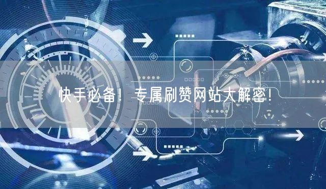 快手必备!专属刷赞网站大解密!