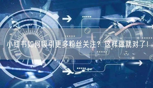 小红书如何吸引更多粉丝关注?这样做就对了!