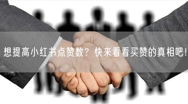想提高小红书点赞数?快来看看买赞的真相吧!