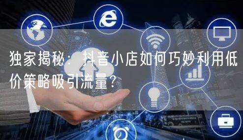 独家揭秘:抖音小店如何巧妙利用低价策略吸引流量?