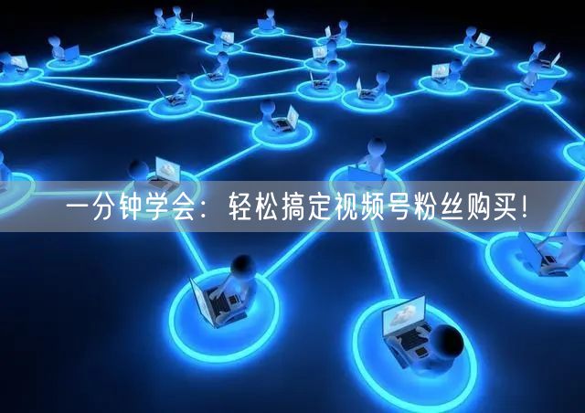 一分钟学会:轻松搞定视频号粉丝购买!