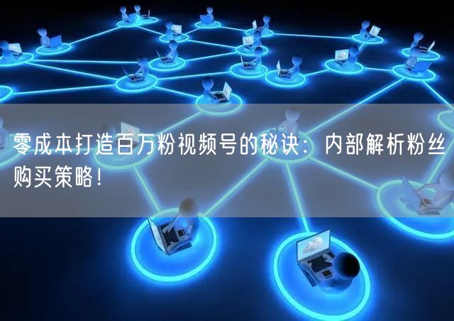 零成本打造百万粉视频号的秘诀:内部解析粉丝购买策略!