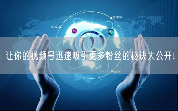 让你的视频号迅速吸引更多粉丝的秘诀大公开!